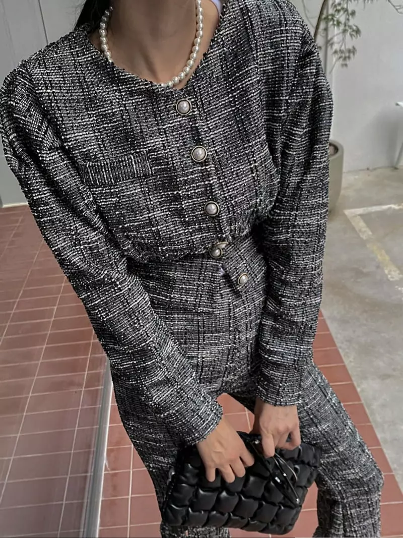 Rare Closet - Korean Women Fashion - #womensfashion - Shuev Twid Cardigan - 3