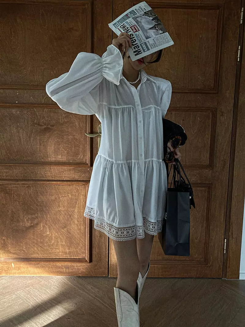 Rare Closet - Korean Women Fashion - #womensfashion - Brondy Lace One-piece