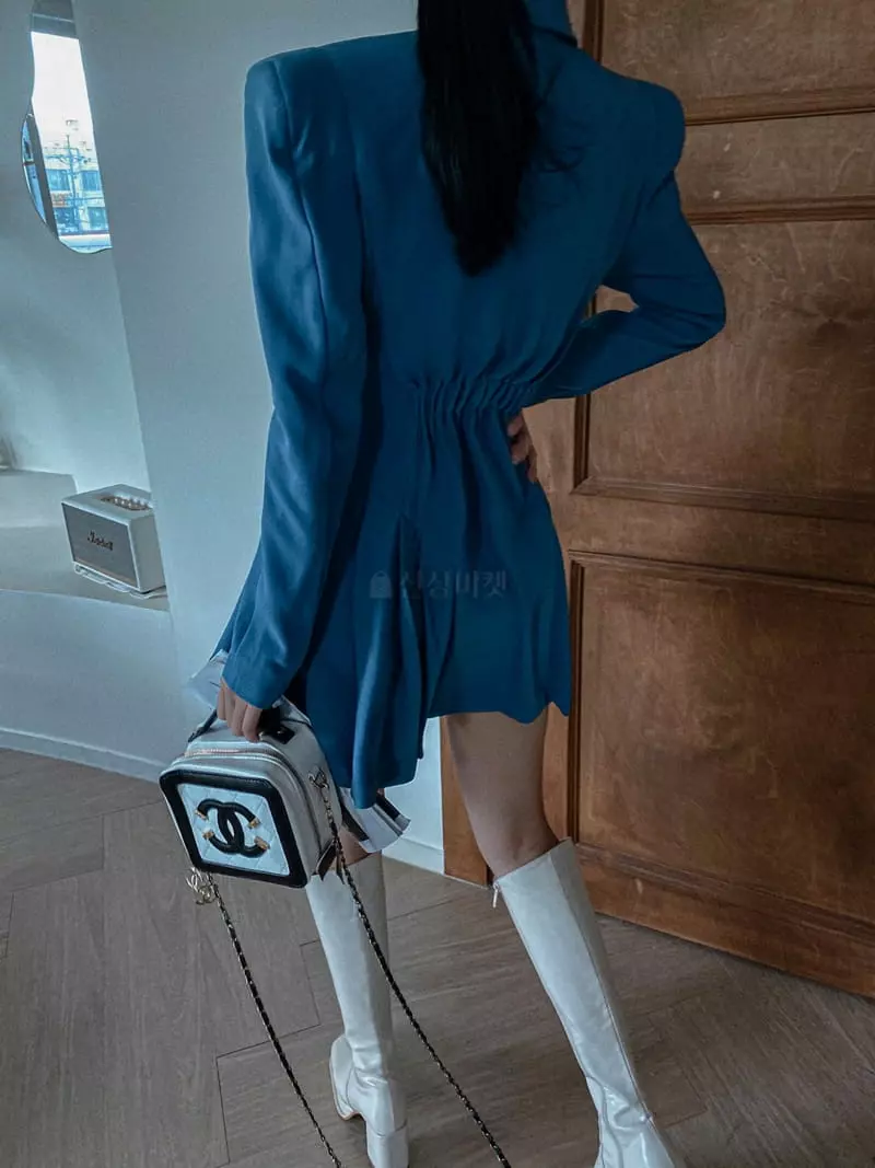 Rare Closet - Korean Women Fashion - #momslook - Bov Pleates Jacket One-piece - 4