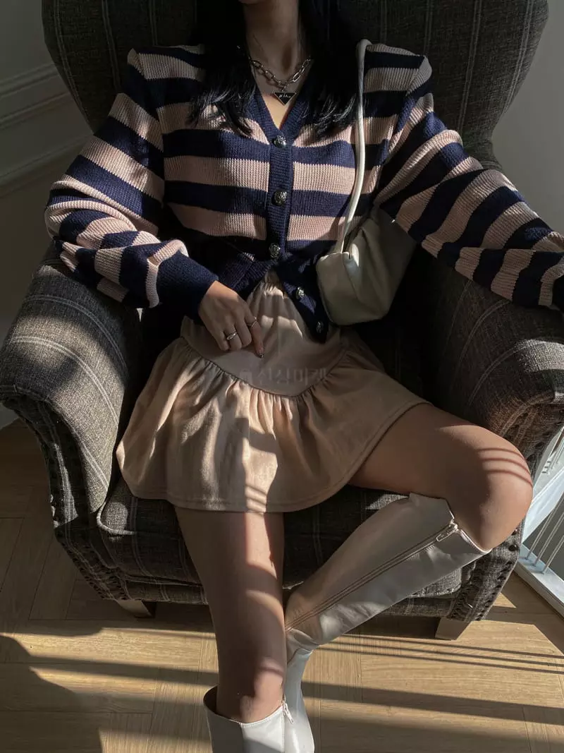 Rare Closet - Korean Women Fashion - #womensfashion - May Stripes Cardigan