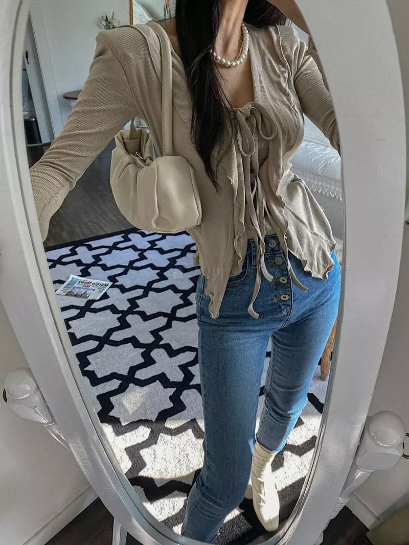 Rare Closet - Korean Women Fashion - #womensfashion - Loe Frill Cardigan - 3