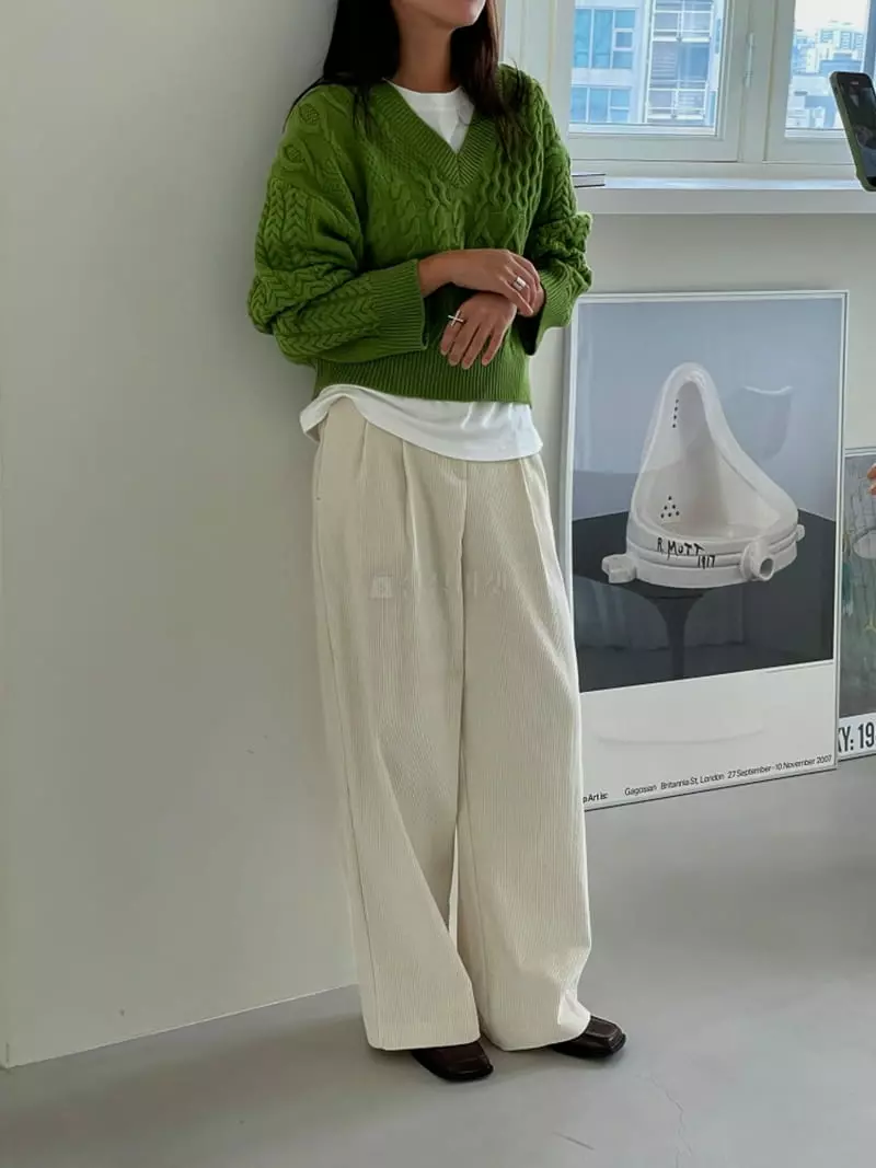 Ravi - Korean Women Fashion - #momslook - Cream Rib Shorts - 10