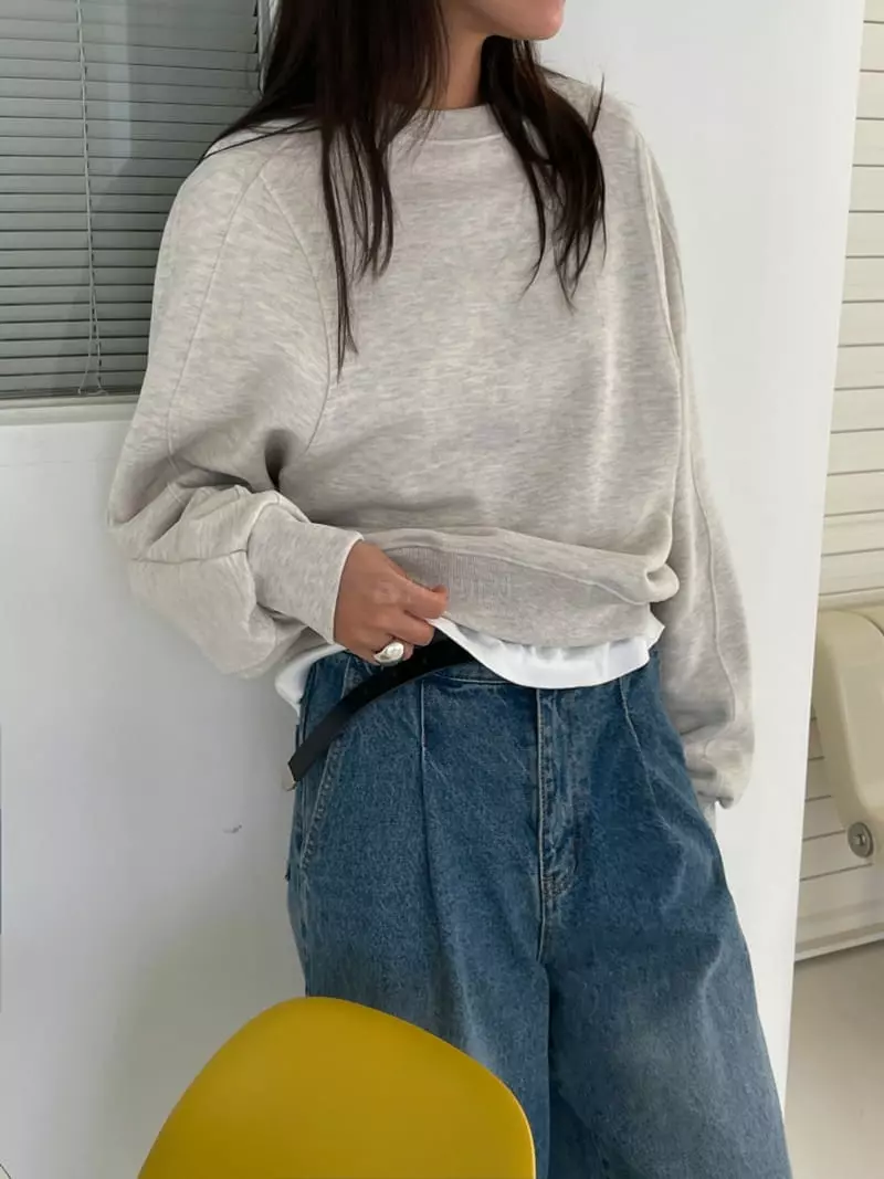 Ravi - Korean Women Fashion - #momslook - Volume Sweatshirt