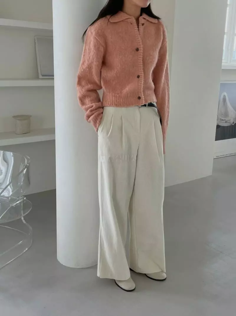 Ravi - Korean Women Fashion - #momslook - Butter Collar Cardigan - 3