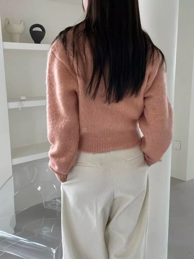 Ravi - Korean Women Fashion - #momslook - Butter Collar Cardigan - 4