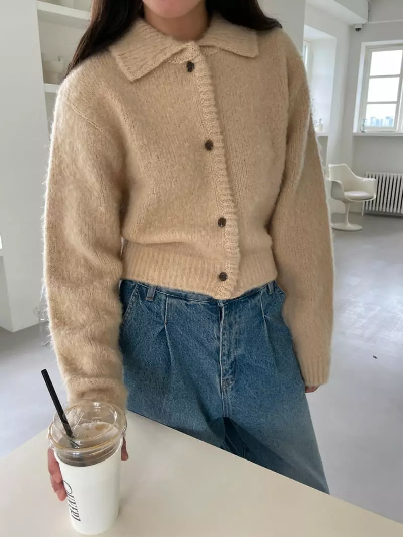 Ravi - Korean Women Fashion - #restrostyle - Butter Collar Cardigan - 10