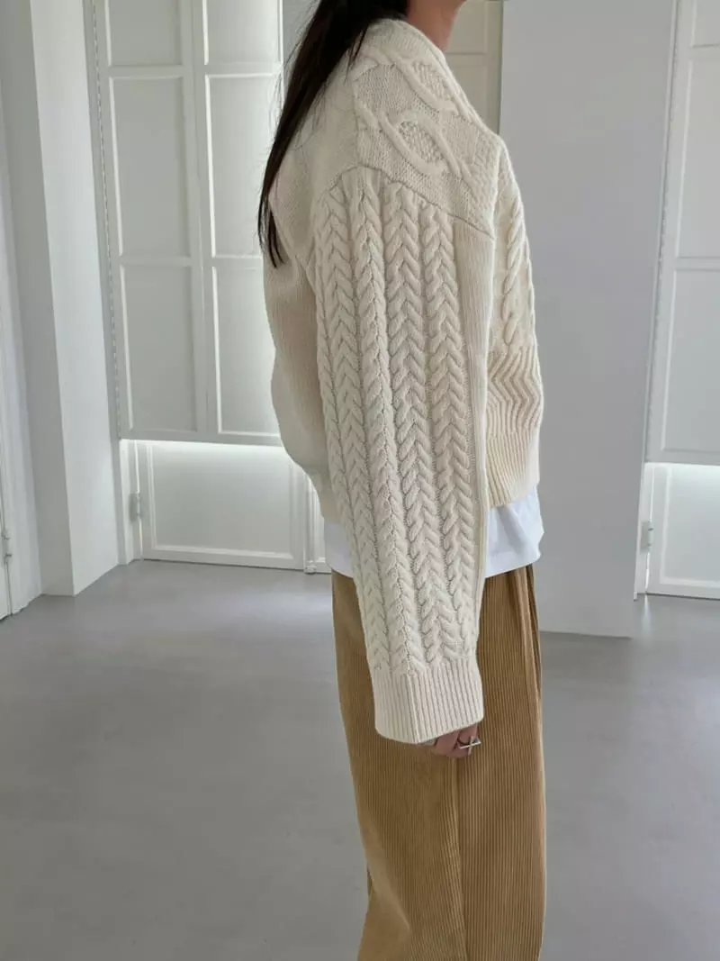 Ravi - Korean Women Fashion - #shopsmall - Mix V Knit Tee - 11