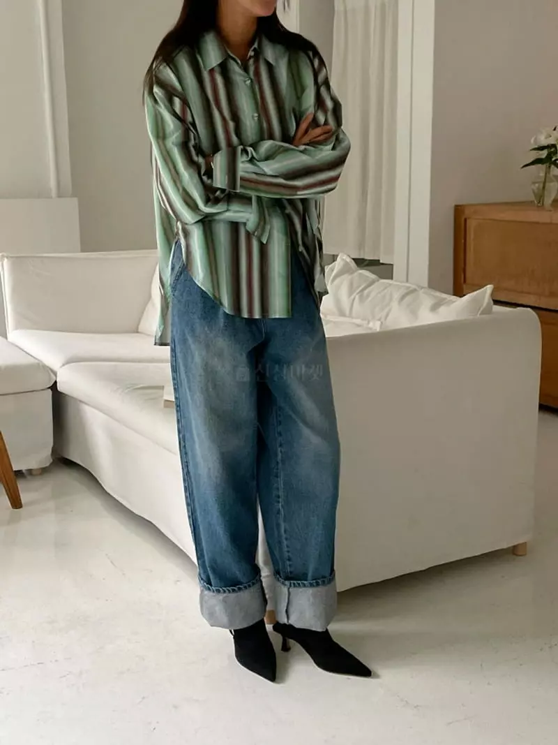 Ravi - Korean Women Fashion - #womensfashion - Pintuck Jeans - 3