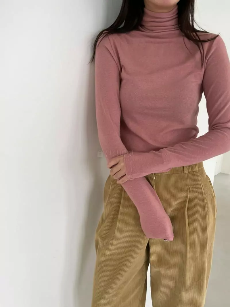 Ravi - Korean Women Fashion - #womensfashion - Arc Turtleneck Tee - 3