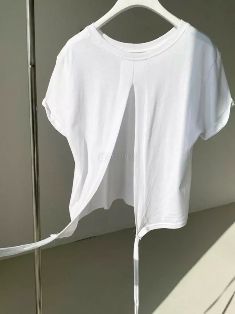 Recover - Korean Women Fashion - #momslook - Jenny Wrap Tee - 11