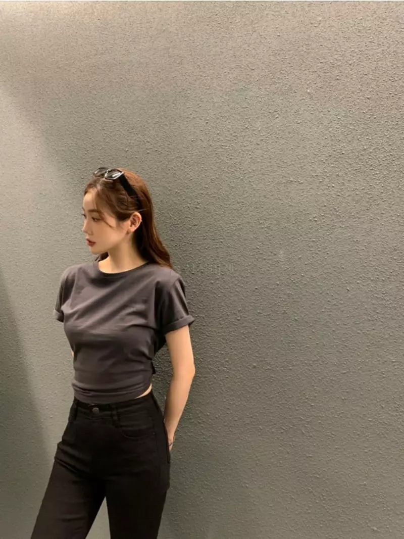 Recover - Korean Women Fashion - #momslook - Jenny Wrap Tee - 5