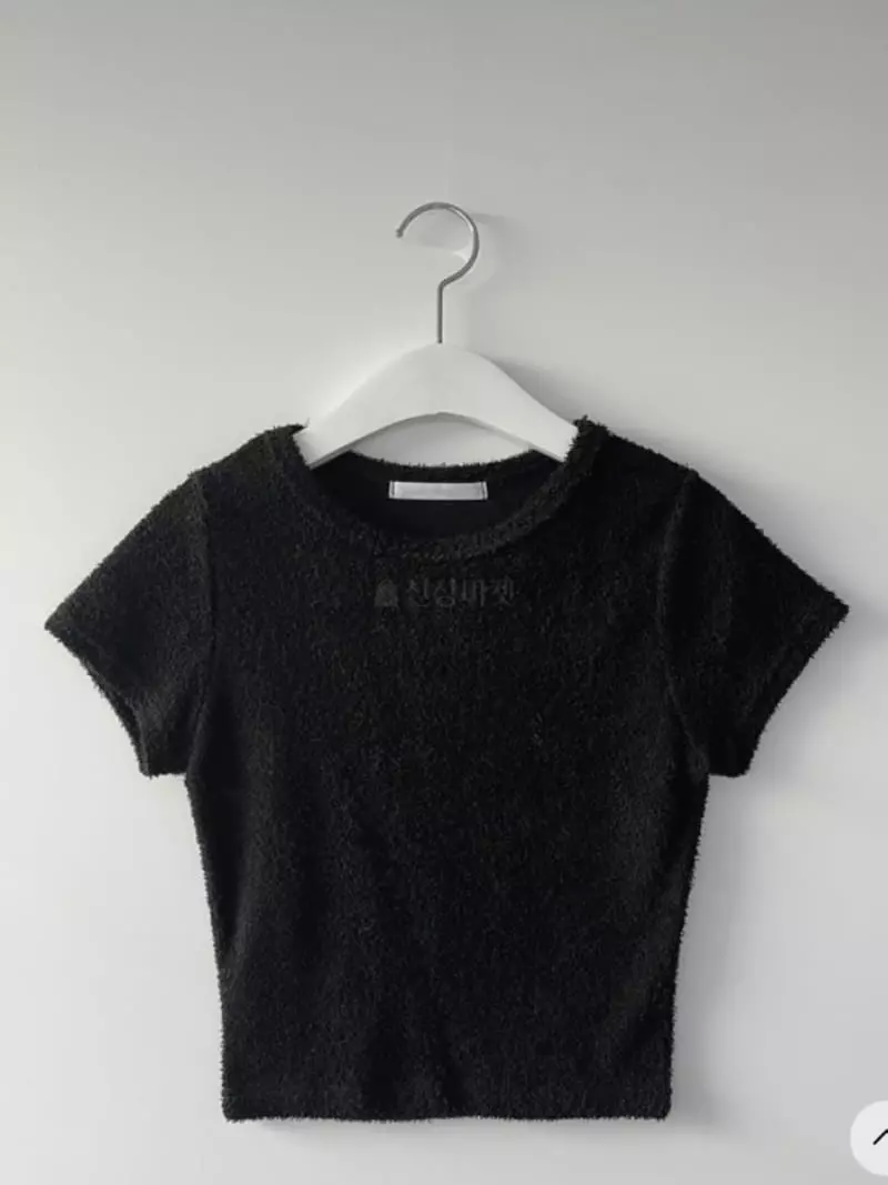 Recover - Korean Women Fashion - #momslook - U And Crop Tee - 8