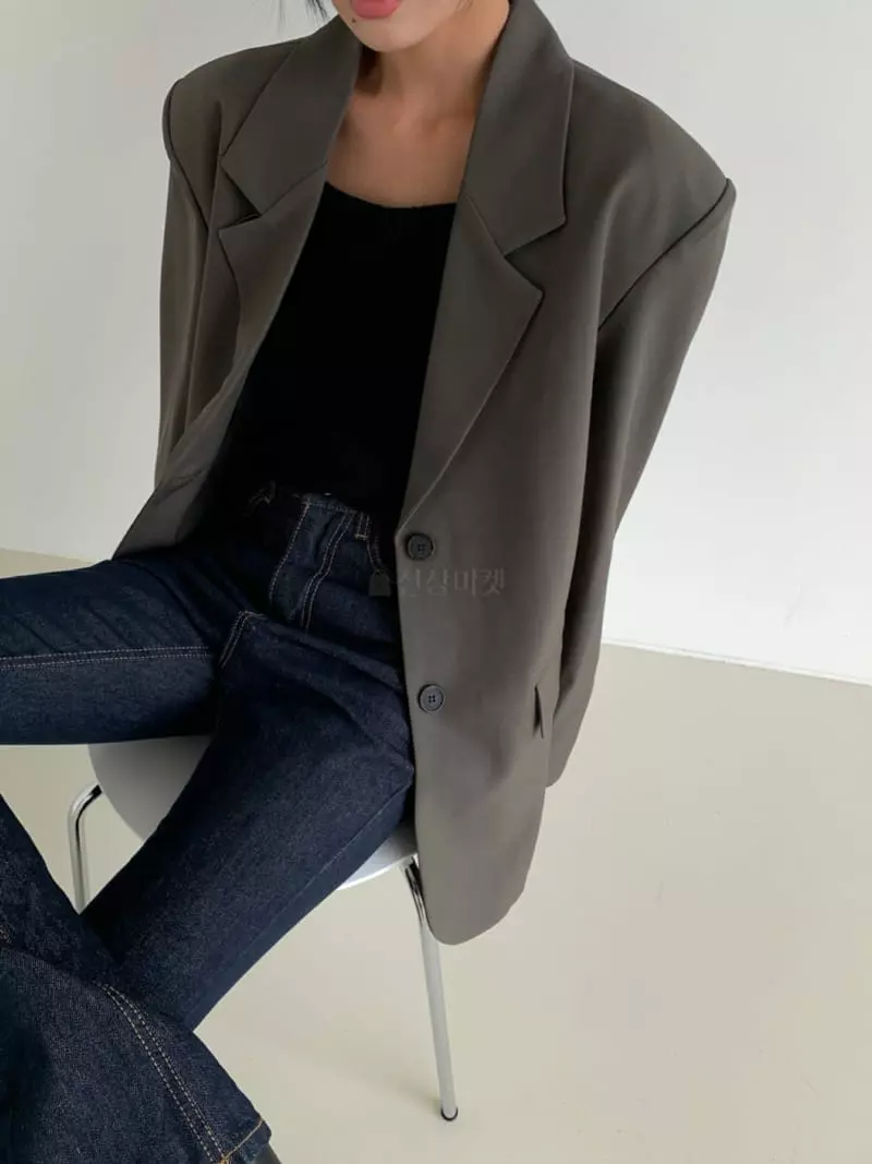 Recover - Korean Women Fashion - #womensfashion - Unbal Slit Jacket - 4