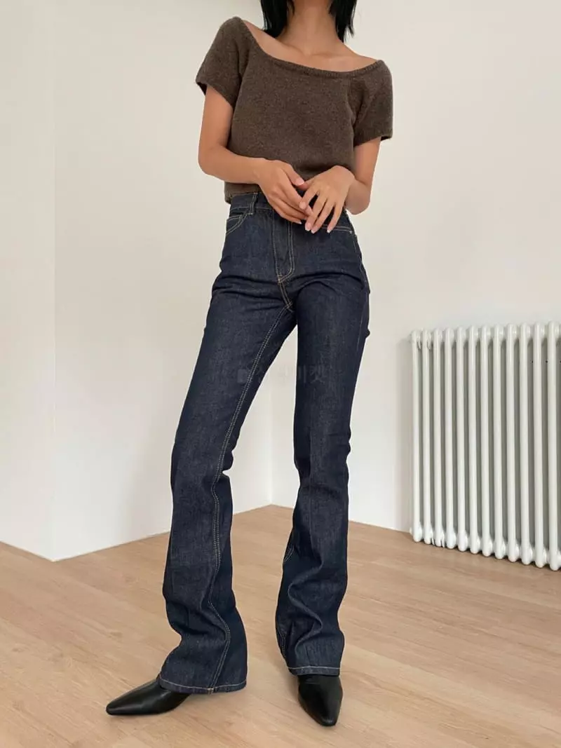 Recover - Korean Women Fashion - #momslook - Square Knit Tee - 5