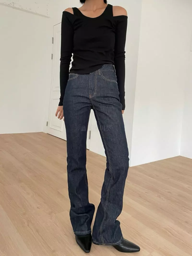 Recover - Korean Women Fashion - #momslook - Non Pad Jeans - 9