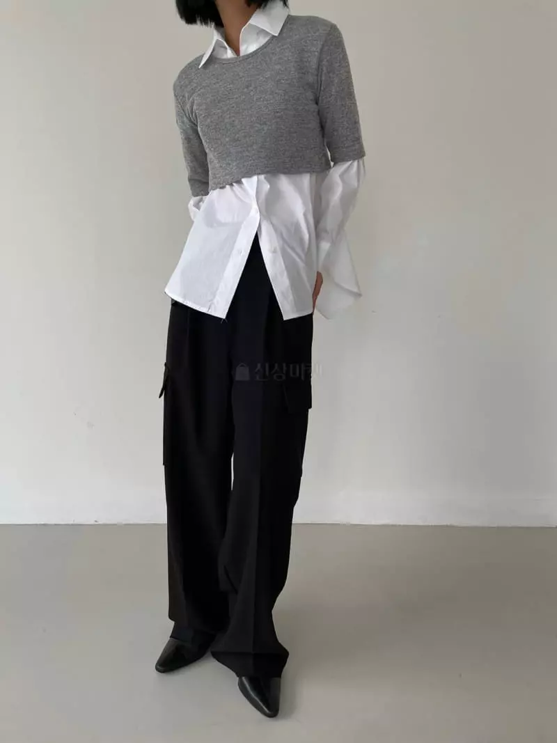 Recover - Korean Women Fashion - #thatsdarling - Pore Crop Tee