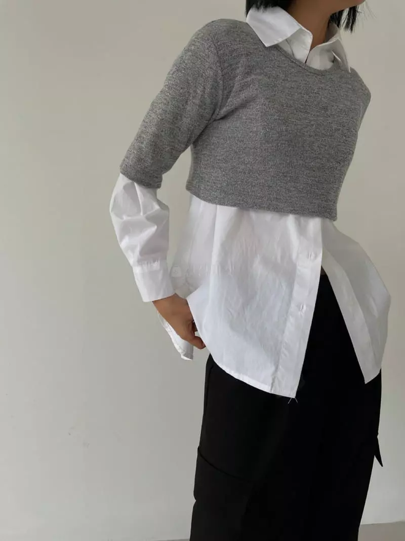 Recover - Korean Women Fashion - #momslook - Pore Crop Tee - 4