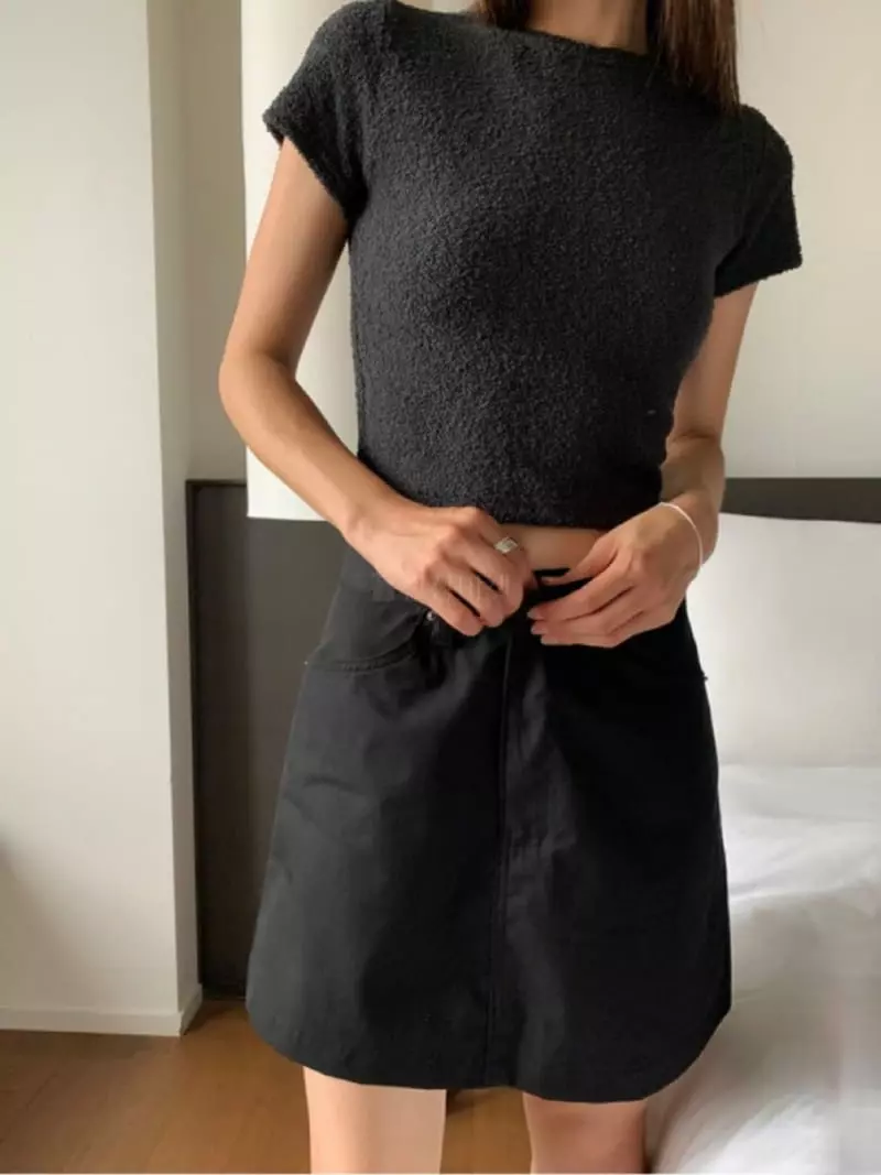 Recover - Korean Women Fashion - #womensfashion - U And Crop Tee - 5