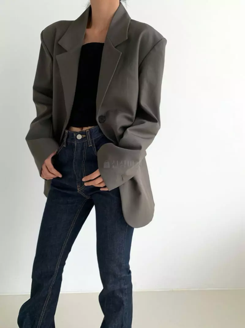 Recover - Korean Women Fashion - #womensfashion - Unbal Slit Jacket - 3