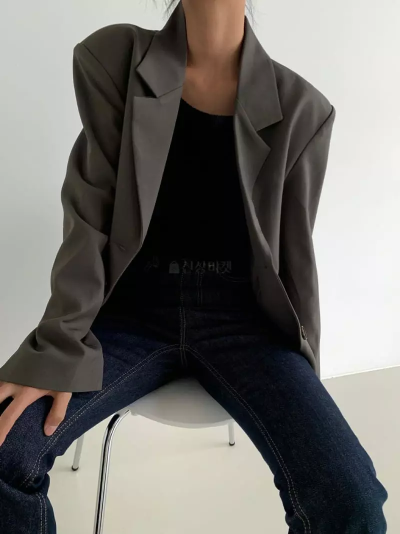 Recover - Korean Women Fashion - #womensfashion - Unbal Slit Jacket - 5