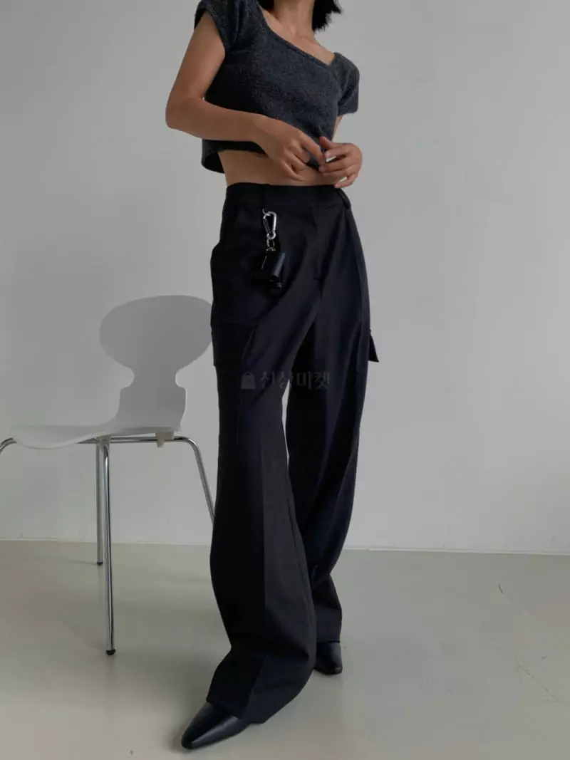 Recover - Korean Women Fashion - #womensfashion - Dring Pocket Pants - 3