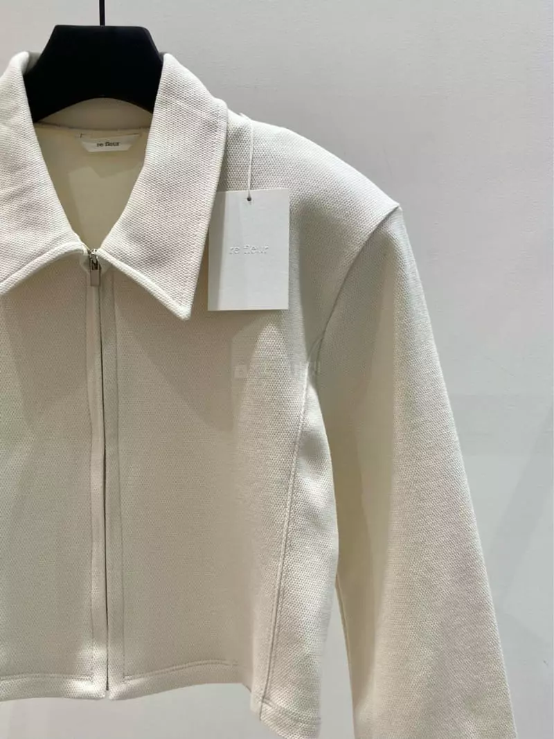 Refleur - Korean Women Fashion - #womensfashion - Sai Collar Zip-up - 4