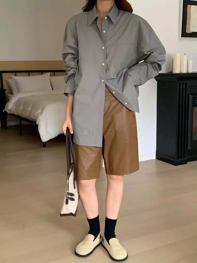 Refleur - Korean Women Fashion - #momslook - Reover Fit Shirt - 6