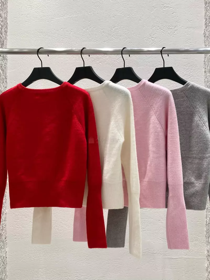 Refleur - Korean Women Fashion - #momslook - Re Boat Neck Knit Tee