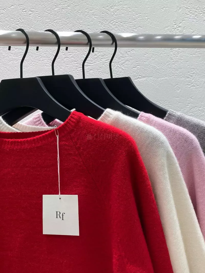 Refleur - Korean Women Fashion - #momslook - Re Boat Neck Knit Tee - 3