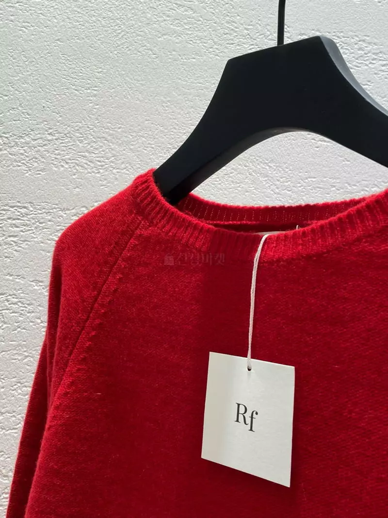 Refleur - Korean Women Fashion - #momslook - Re Boat Neck Knit Tee - 4