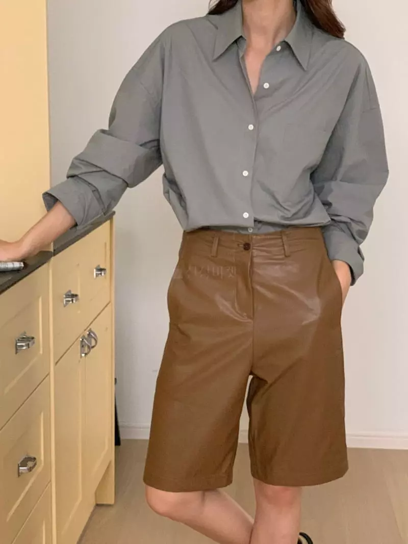 Refleur - Korean Women Fashion - #pursuepretty - Leather Pants - 5