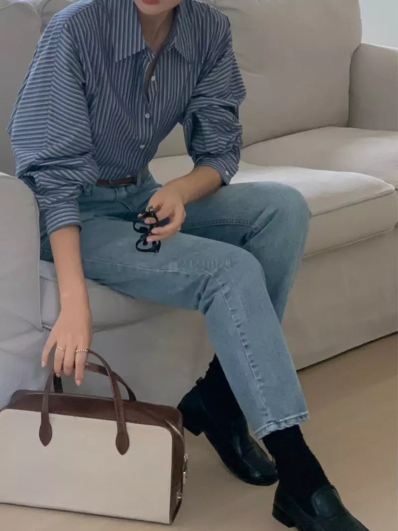 Refleur - Korean Women Fashion - #restrostyle - Roni Stripes Shirt - 9