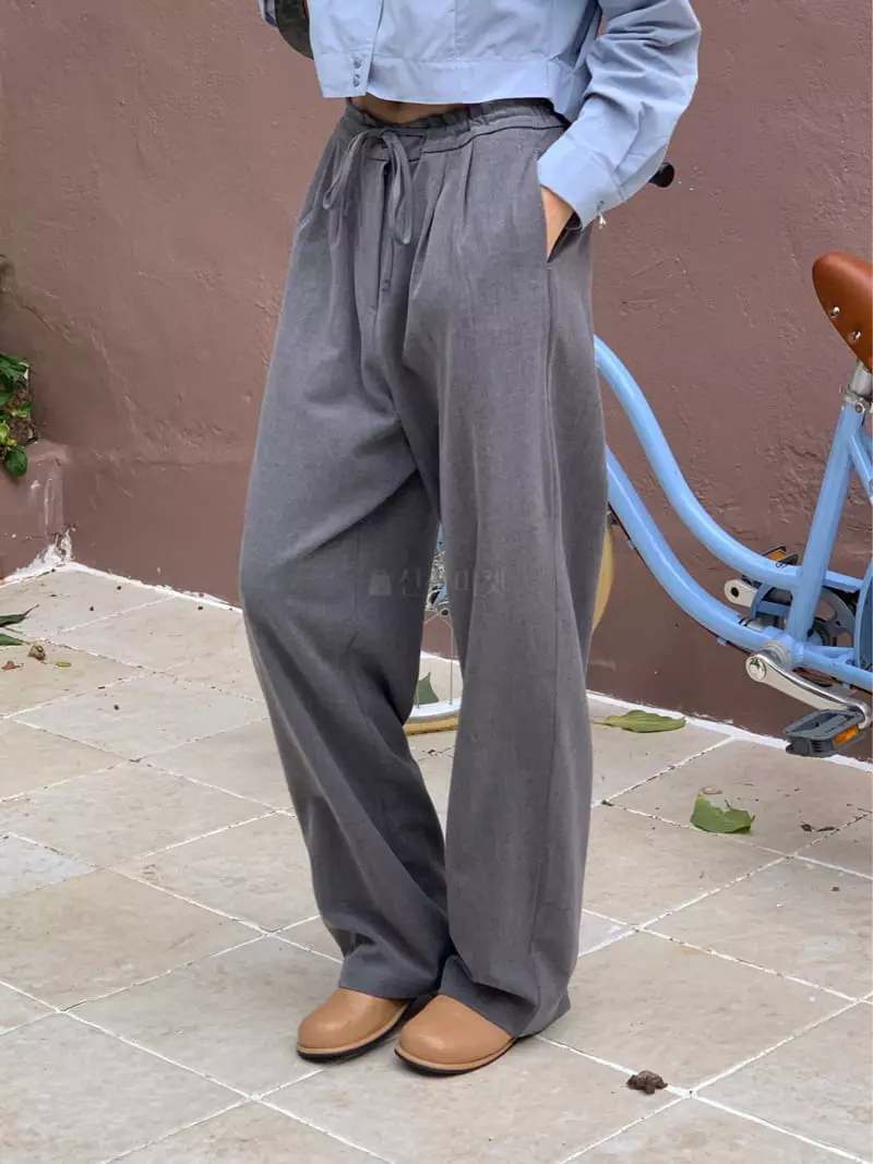 Refleur - Korean Women Fashion - #restrostyle - Ganer String Pants
