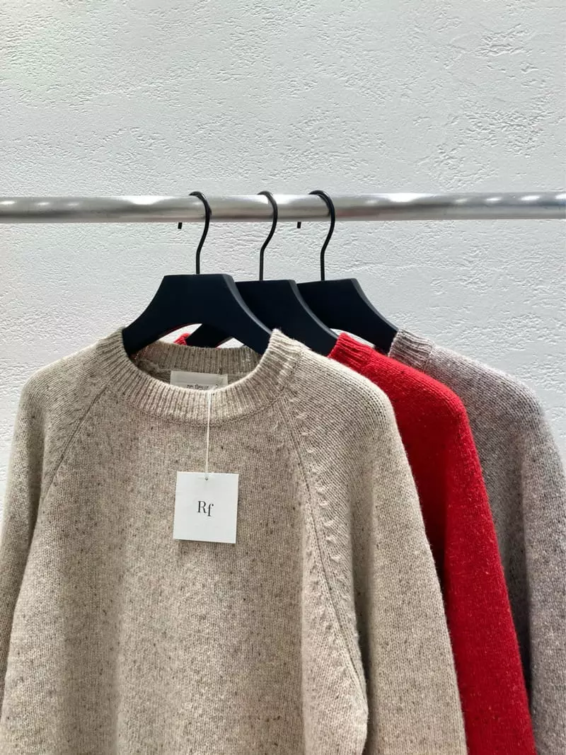 Refleur - Korean Women Fashion - #restrostyle - Neff Raglan Knit Tee - 4