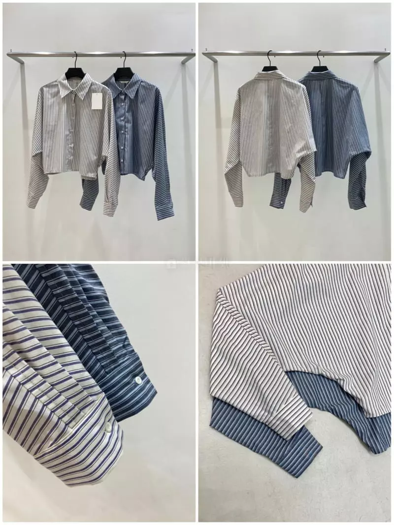 Refleur - Korean Women Fashion - #thatsdarling - Roni Stripes Shirt - 12