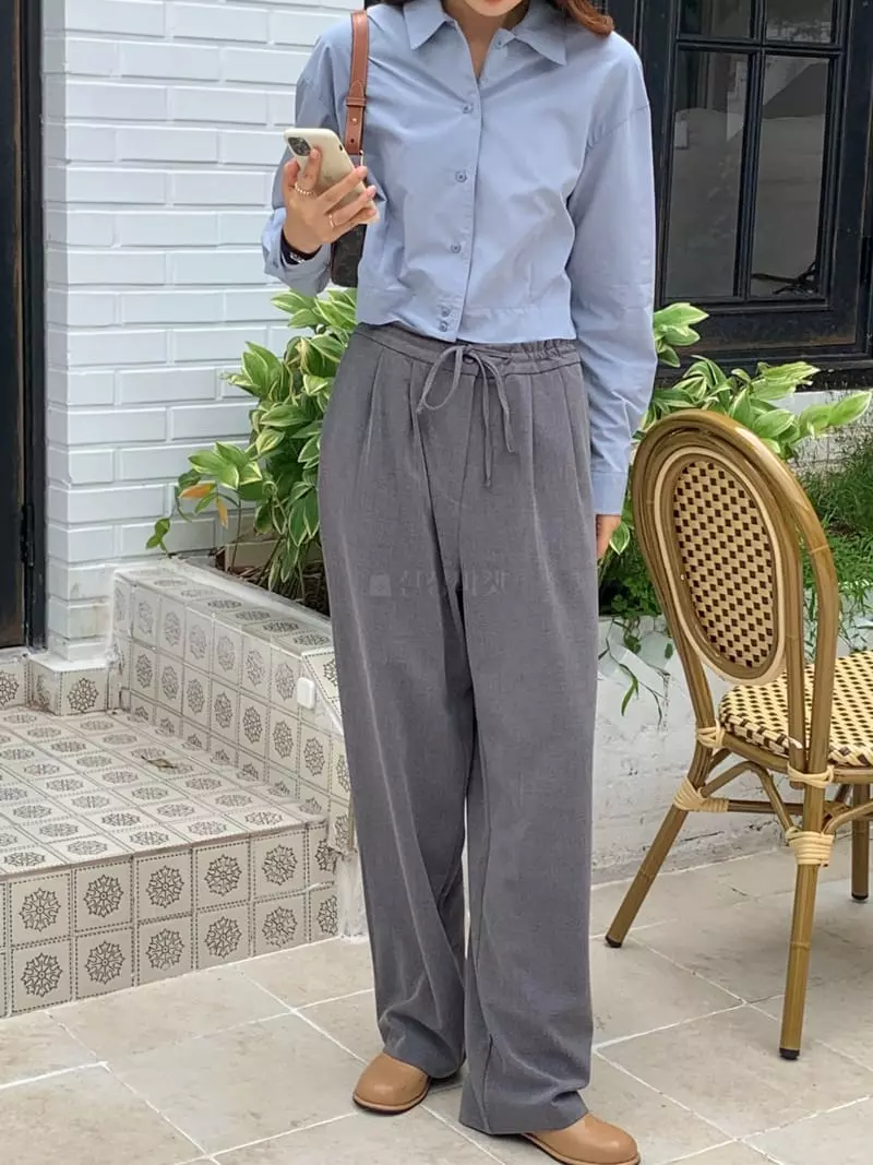 Refleur - Korean Women Fashion - #shopsmall - Ganer String Pants - 4
