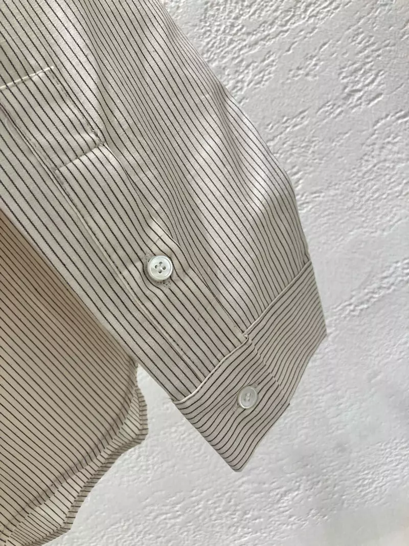 Refleur - Korean Women Fashion - #thatsdarling - Stripes Slit Pocket Shirt - 4