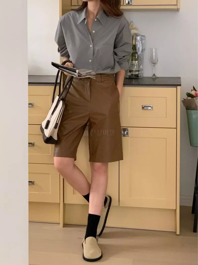 Refleur - Korean Women Fashion - #vintageinspired - Leather Pants - 3