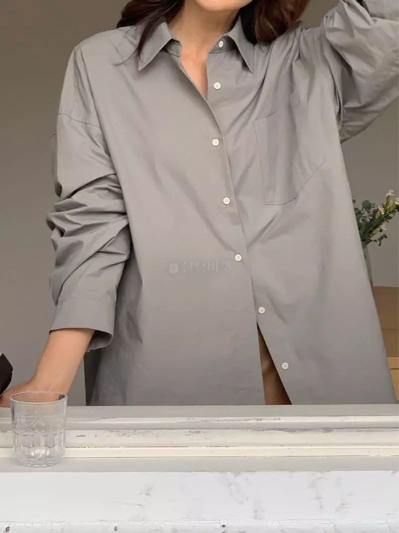 Refleur - Korean Women Fashion - #womensfashion - Reover Fit Shirt