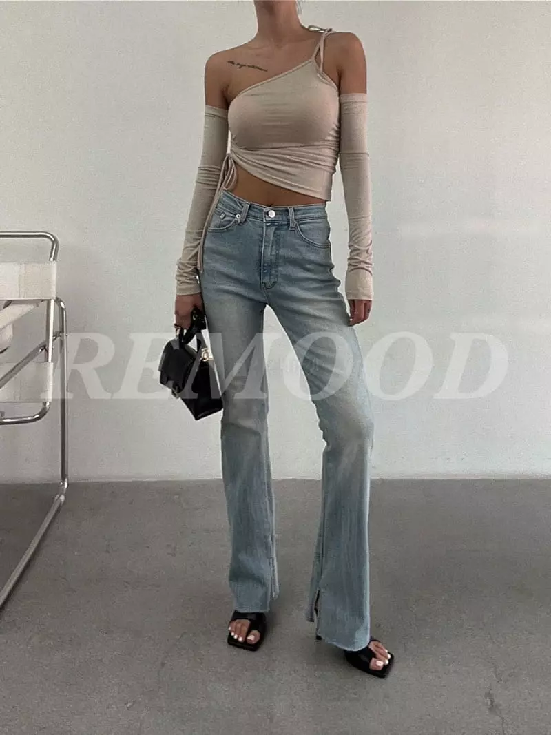 Remood - Korean Women Fashion - #thatsdarling - Brush Jeans