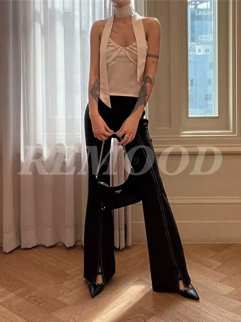 Remood - Korean Women Fashion - #womensfashion - Stitch Span Pants - 3