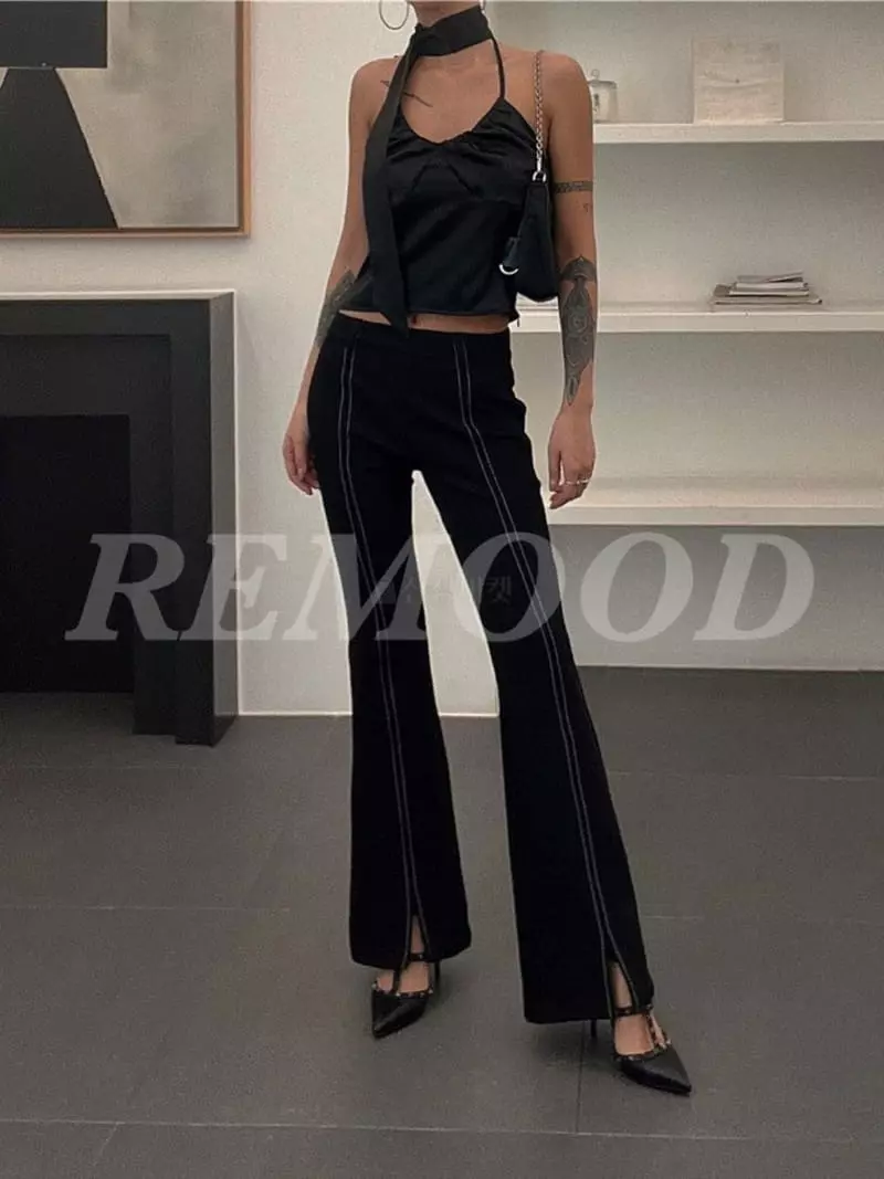 Remood - Korean Women Fashion - #womensfashion - Stitch Span Pants - 5