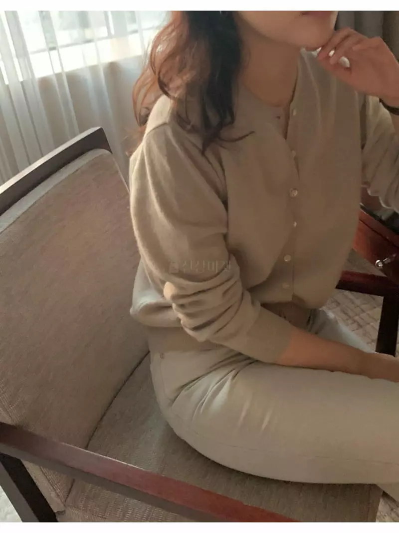 Renouveau - Korean Women Fashion - #momslook - Cash Knit Tee - 5