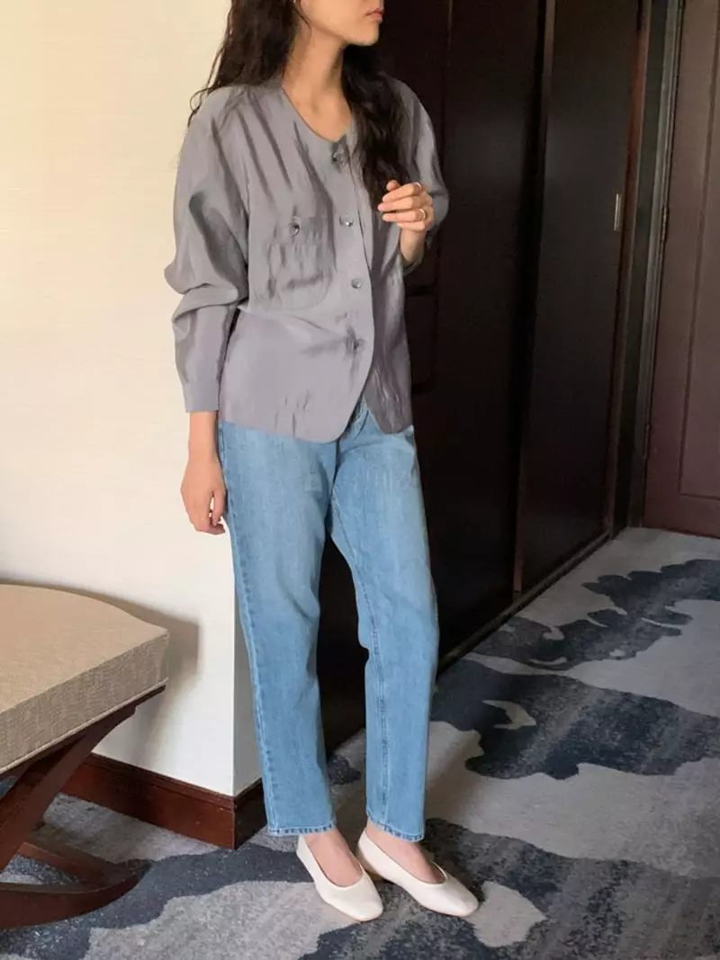Renouveau - Korean Women Fashion - #momslook - Jacket Blouse - 6