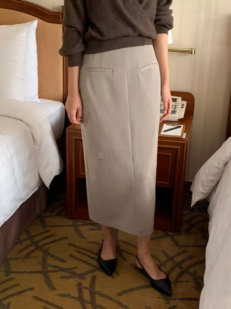 Renouveau - Korean Women Fashion - #momslook - Twill Skirt - 10