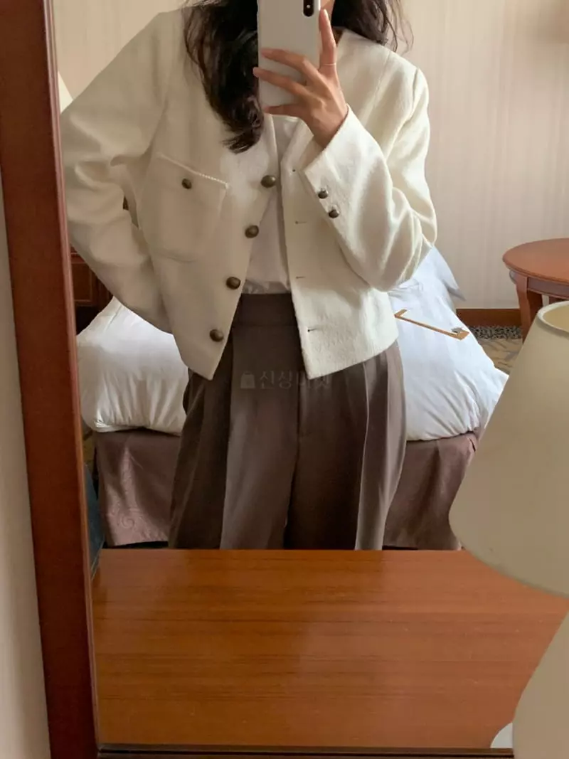 Renouveau - Korean Women Fashion - #momslook - Lace Twid Jacket - 12