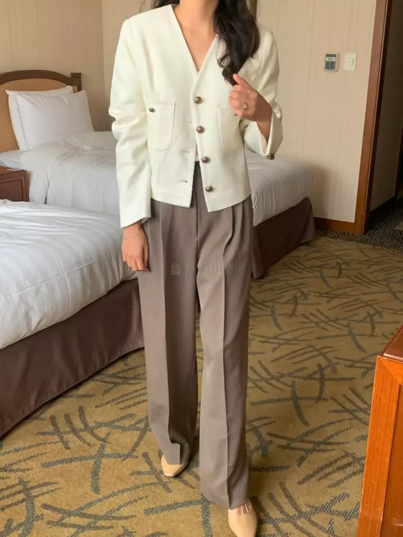 Renouveau - Korean Women Fashion - #momslook - Lace Twid Jacket - 6