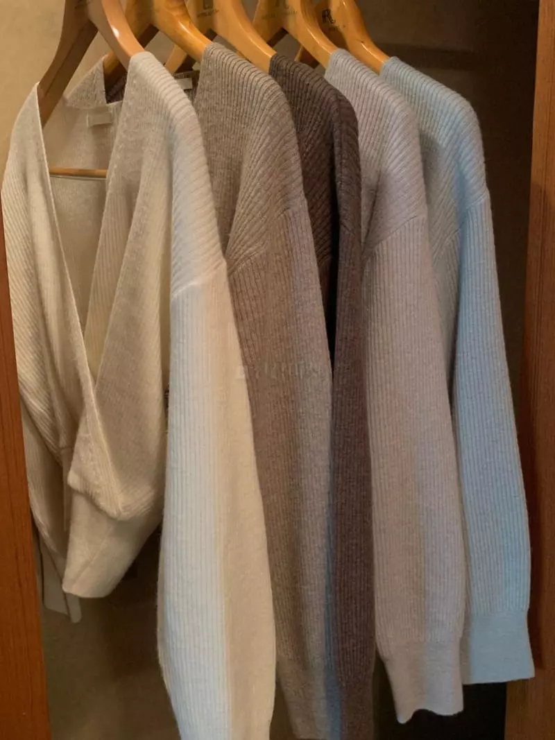 Renouveau - Korean Women Fashion - #momslook - Wrap Rin Knit