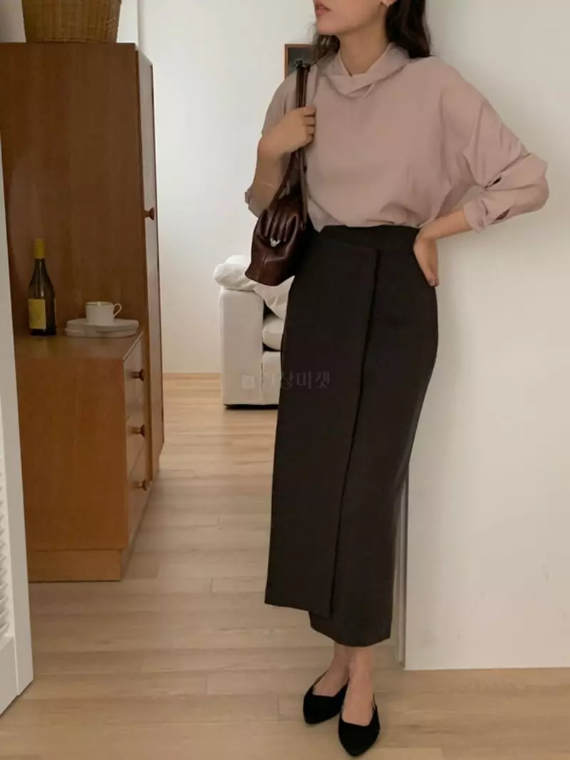 Renouveau - Korean Women Fashion - #momslook - Unbal Skirt