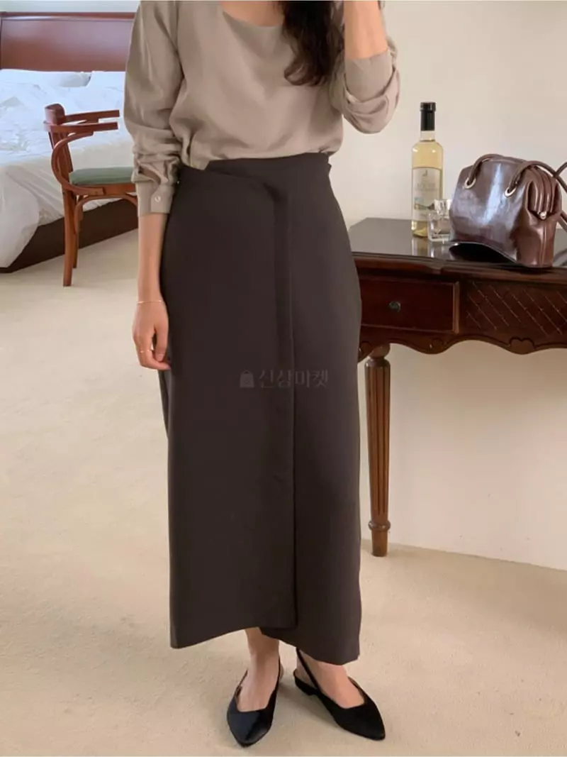 Renouveau - Korean Women Fashion - #momslook - Unbal Skirt - 3